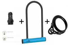 Luma Lock , U lock SET, w/cable loop & mounting Brkt