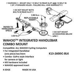 K-EDGE Integrated Handlebar System Mount for Wahoo - COMBO