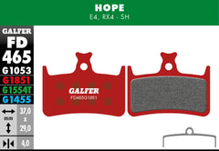Galfer Brake Pads Advanced G1851 FD465 Hope E4, RX4