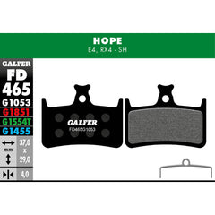 Galfer Brake Pads Performance G1053 FD465 Hope E4, RX4