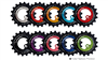 Tripeak Asymmetrical Oversized Pulley Wheel Kit AOPW - Ultegra/105 - 11s SILVER