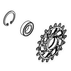 Norco Idler Pulley 18T 24 Sight,Optic, VLT Boch