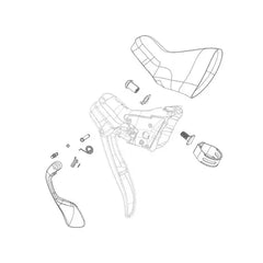 SHIFTER BRAKE RESERVOIR CAP KIT LEFT HRD/HRR BLADDER KIT INCLUDING 4 SCREWS
