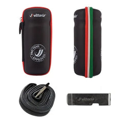 Vittoria Zip Case Italian Flag incl tube and lever