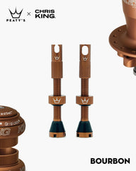 Peaty's x Chris King Tubeless Valve Set MK2 Matte Bourbon
