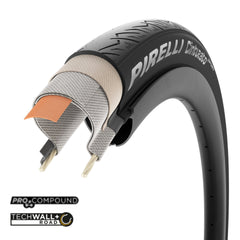 Pirelli Cinturato Sport Tube Type 700x26C Folding Tyre Black