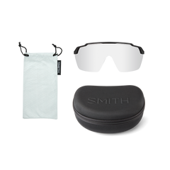Smith Glasses Shift Mag Matte White with Chromapop Black Lens