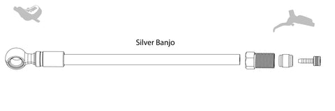 SRAM Hydraulic Hose Kit DB Silver Banjo 2000mm
