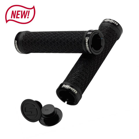 SRAM Grips Lockring with Double Clamps & End Plugs Black
