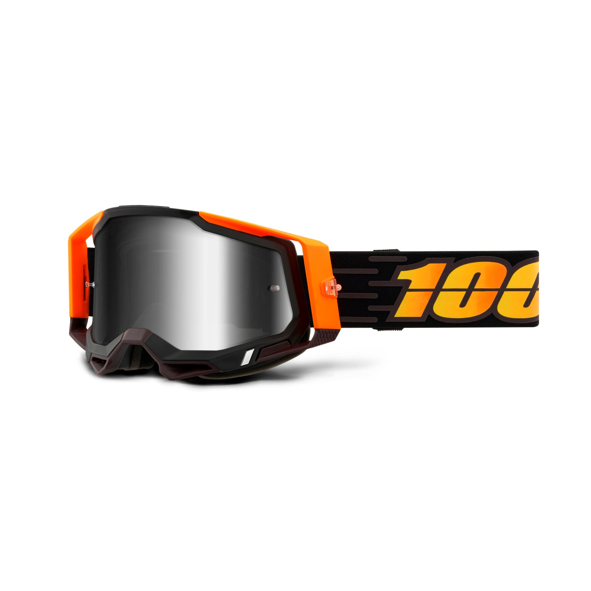 100 racecraft 2 goggles 100% Goggles Racecraft 2 Costume 2 Black/Orange & Silver Mirror Lens – Lofti.com