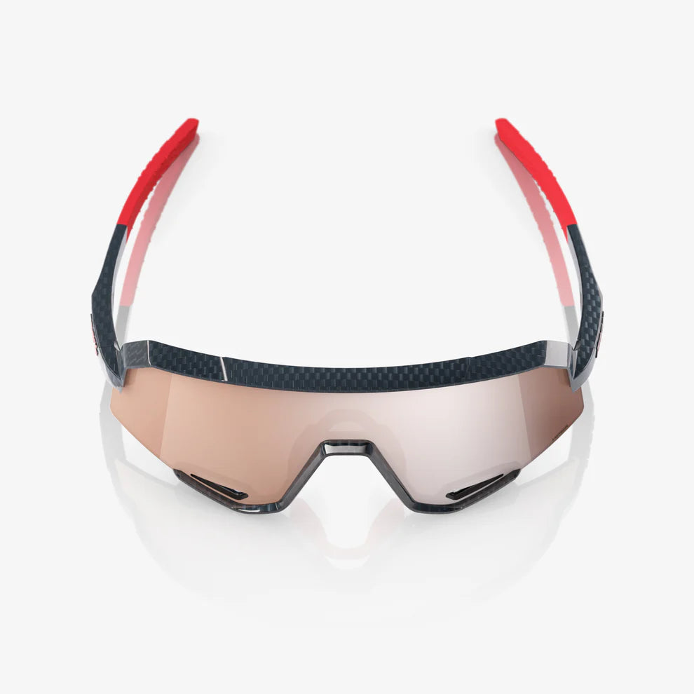 100% Glasses SLENDALE Gloss Carbon Fiber HiPER Crimson Silver