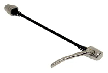 SKEWER Rear, 165mm, Q/R, Steel, SILVER, Not Suitable for disc bikes.