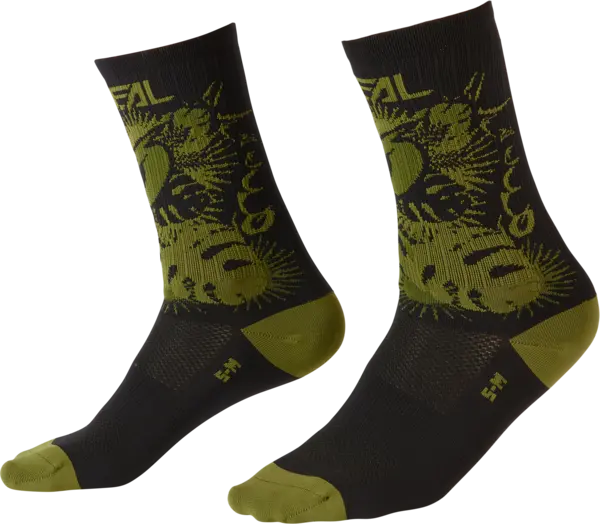 ONeal 22 MTB Performance Sock Plant BLK/GREEN