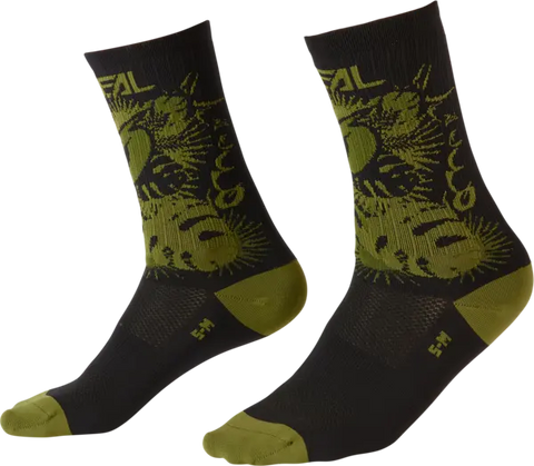 ONeal 22 MTB Performance Sock Plant BLK/GREEN