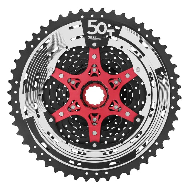 SunRace Cassette MZ90 WA5 12-Speed 11-50T SRAM HG Black/Red