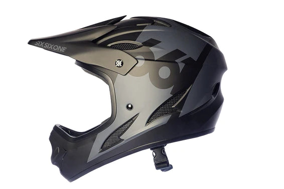 661 Full Face Helmet Comp Black LH Profile