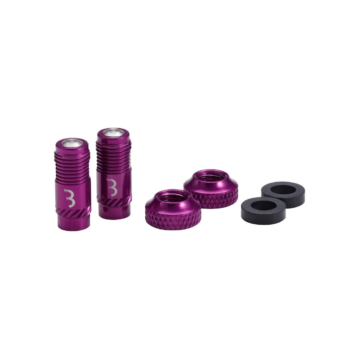 BBB VALVE CAPS CORECAP 2PC/PR PURPLE
