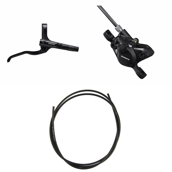 SHIMANO Brake (Kit) BRMT200KITMT200 Right / front Resin without fin Without adapter for post mount fork 1000 (black