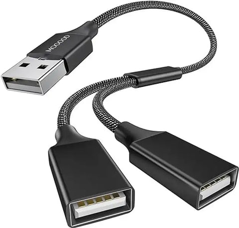 Dual USB Y cable - Use with kLite MIcro + Qube rear light