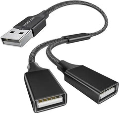 Dual USB Y cable - Use with kLite MIcro + Qube rear light