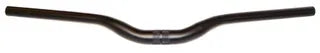 BIKELANE HANDLEBAR 31.8mm, 68cm Wide, 45mm Rise, 10 Deg Sweep, Butted Alloy, MTB BLACK