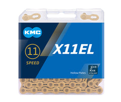 KMC Chain X11EL 11-Speed 118L Ti-N X-Series with Connect Link Gold