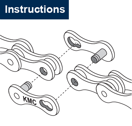 KMC Missinglink Chain Quick Link 9-Speed Re-Usable Silver