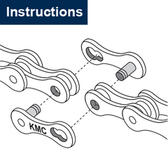 KMC Missinglink Chain Quick Link 9-Speed Re-Usable Silver