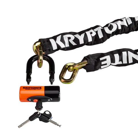 Kryptonite New York Chain 1210 w/14mm EV Series 4 Disc Lock 100cm x 12mm