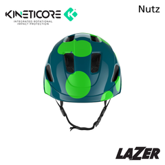 Lazer Kids Helmet Nutz KinetiCore Green Dots