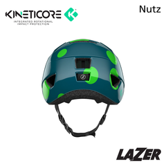 Lazer Kids Helmet Nutz KinetiCore Green Dots