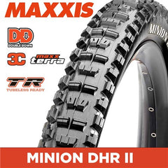 Maxxis Folding Tyre Minion DHR II DD 29x2.60 WT 2X120TPI 3C MaxxTerra TR Black