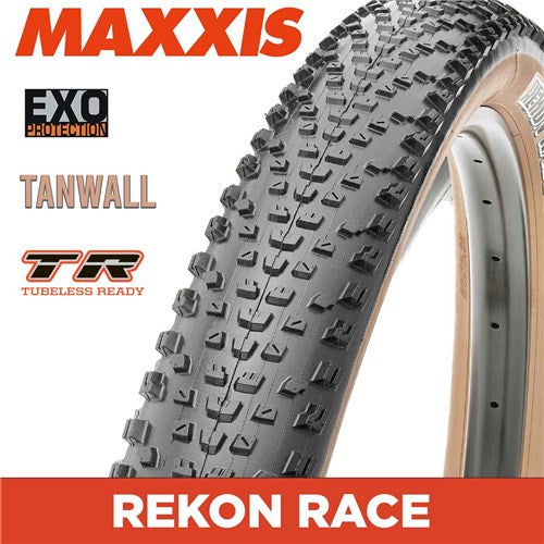 Maxxis Folding Tyre Rekon Race 29x2.40 60TPI EXO TR Tan Wall