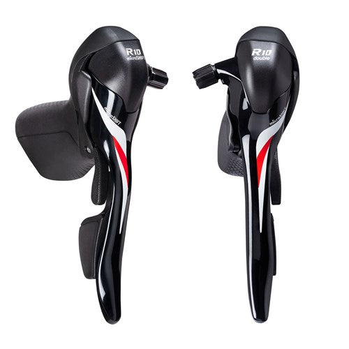 Microshift Drop Bar Shifter - R10 SB-R402K  2 x 10 Speed - Pair (Shimano Road)