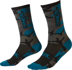 ONeal Socks MTB Performance Camo Gray/Blue/Black