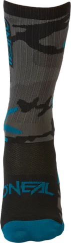 ONeal Socks MTB Performance Camo Gray/Blue/Black