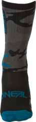 ONeal Socks MTB Performance Camo Gray/Blue/Black