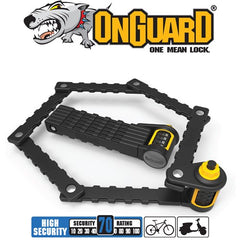 OnGuard Folding Link Plate Lock K9 Combo 8166C