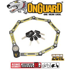 OnGuard Folding Link Plate Lock K9 Combo 79cm