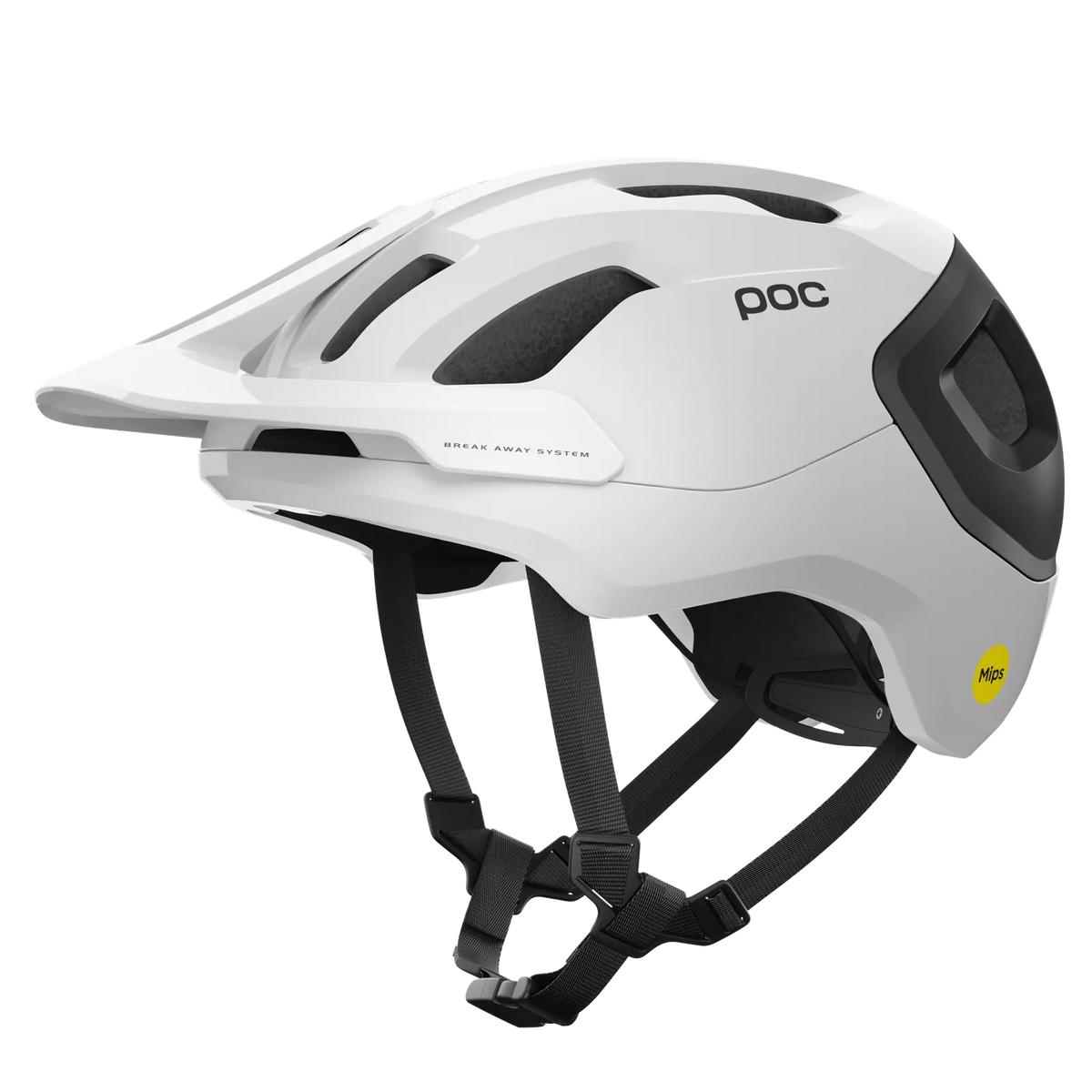 POC Axion Race MTB Helmet - Hydrogen White/Uranium Black Matt