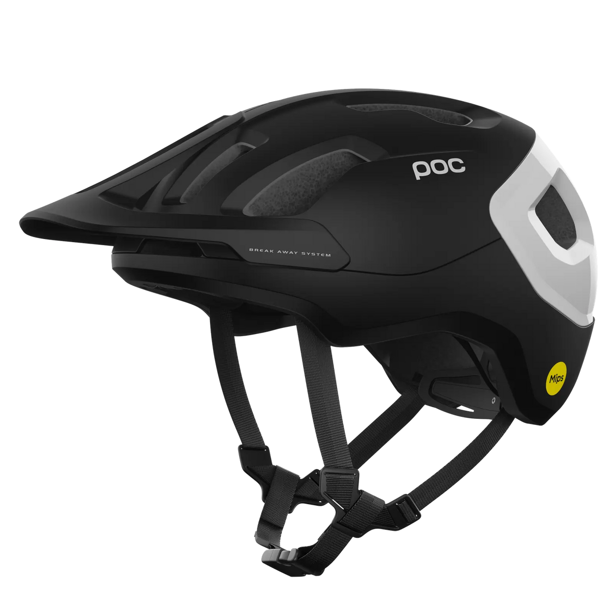 POC Axion Race MTB Helmet - Uranium Black Matt/Hydrogen White