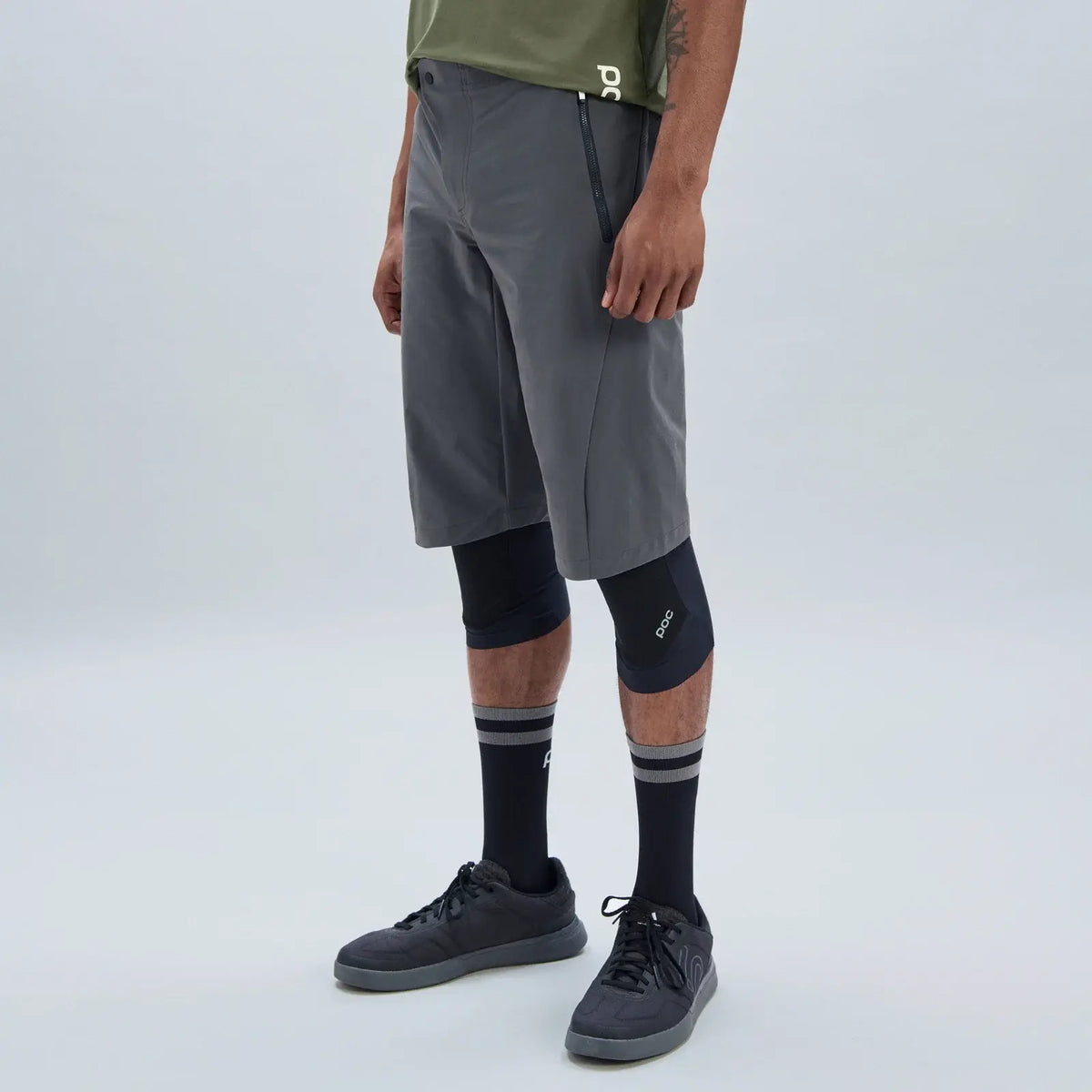 POC Men's Essential Enduro Shorts | Sylvanite Grey