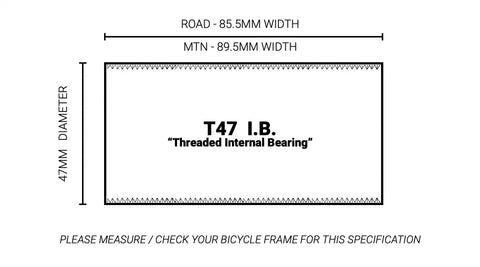 Praxis Bottom Bracket T47 Internal for Shimano 85.5mm