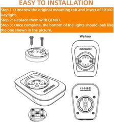 Ravemen FR160 Insert & Mounting Tab for Wahoo Computers & Mounts