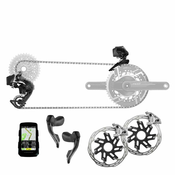 SRAM Groupset Red eTap AXS 2X E1 HRD Groupset Kit W/Hammerhead