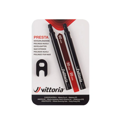 Vittoria Valve Extension 30mm Black Alloy (2PCS)