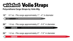WideFoot Voile Straps 25in Black