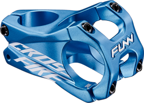 FUNN Stem - Crossfire - 35mm - 35mm - 0° Rise - Steer 1-1/8 Inch - Blue