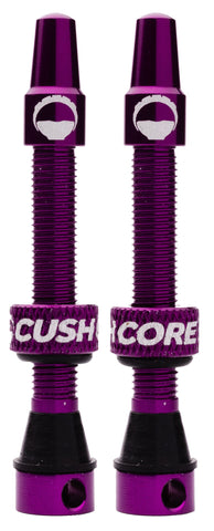 Cush Core Tubeless Presta Valve Pair 44mm - Purple