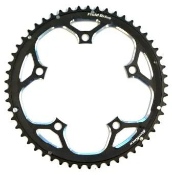 SunRace CHAIN RING 53T x 130 BCD, For 10 Speed, Alloy, BLACK